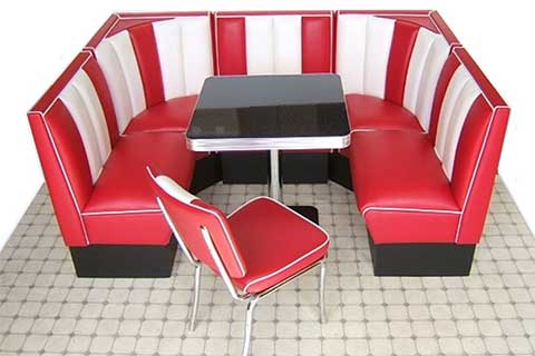 Brunei Pada retro diner-American 1950s Pada retro diner furniture project from Brunei Pada retro diner